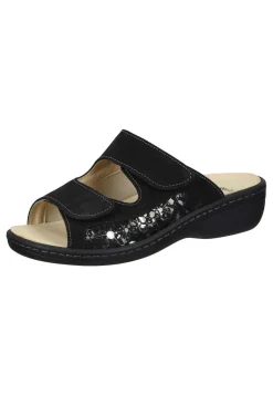 Damen Die moderne Hausfrau CHELVA Pantoletten schwarz