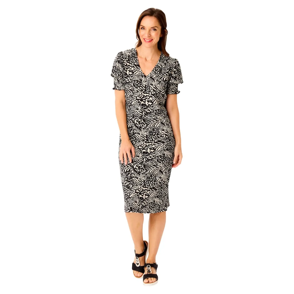 Damen Die moderne Hausfrau Crêpe-Kleid „Lydia“