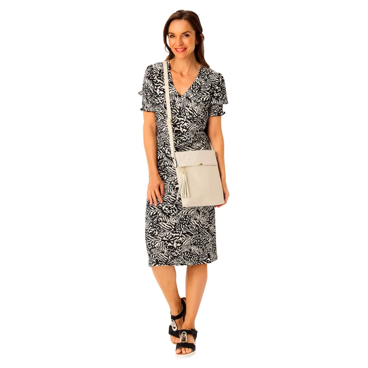 Damen Die moderne Hausfrau Crêpe-Kleid „Lydia“