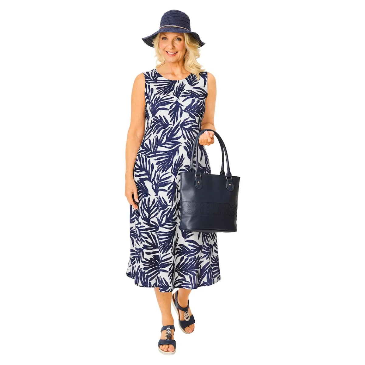 Damen Die moderne Hausfrau Crêpe-Kleid „Paloma“