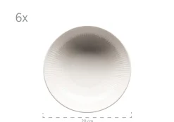 Die moderne Hausfrau Dalia Tafelservice, Porzellan Weiß