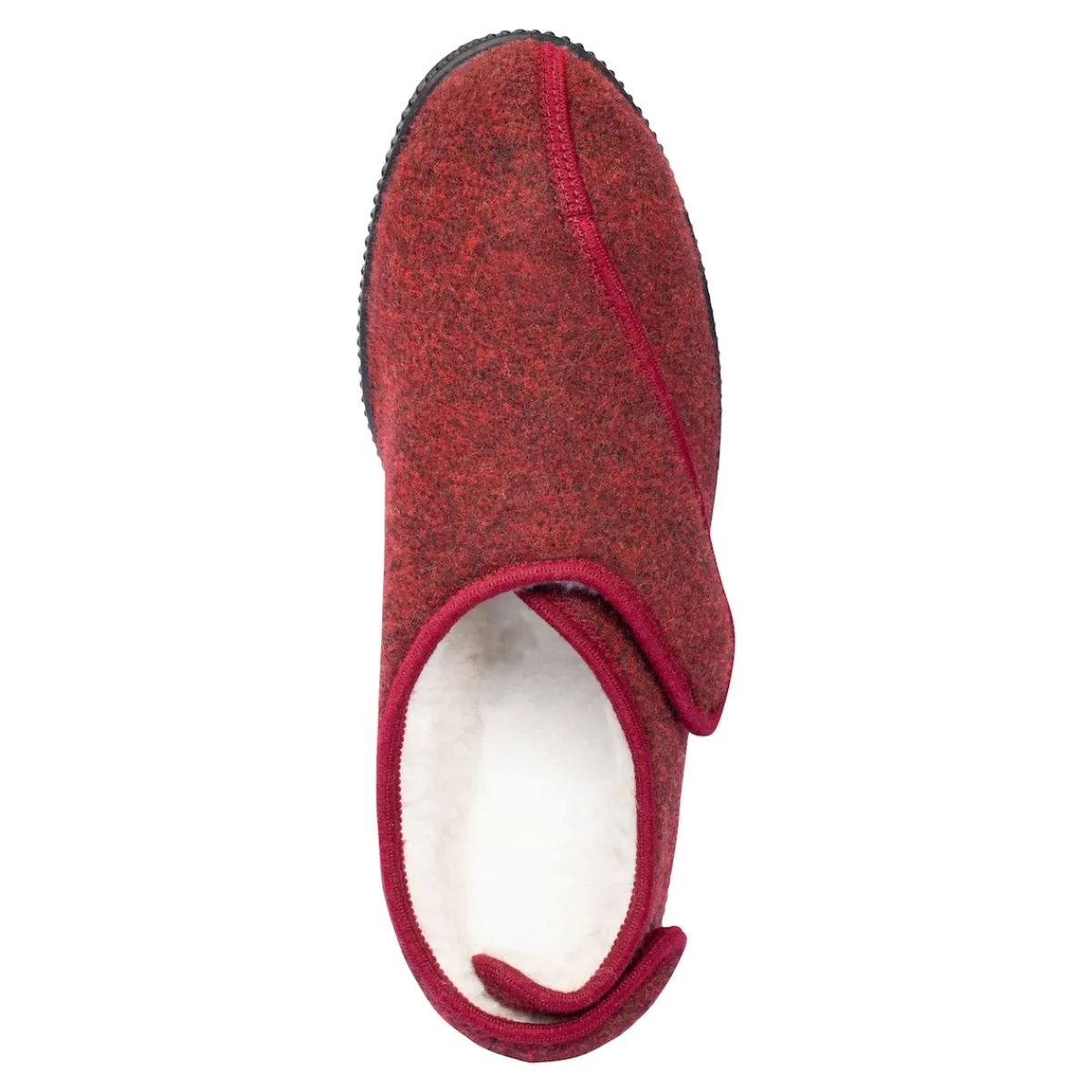 Damen Die moderne Hausfrau Damen-Hausschuh "Bonn" dunkelrot
