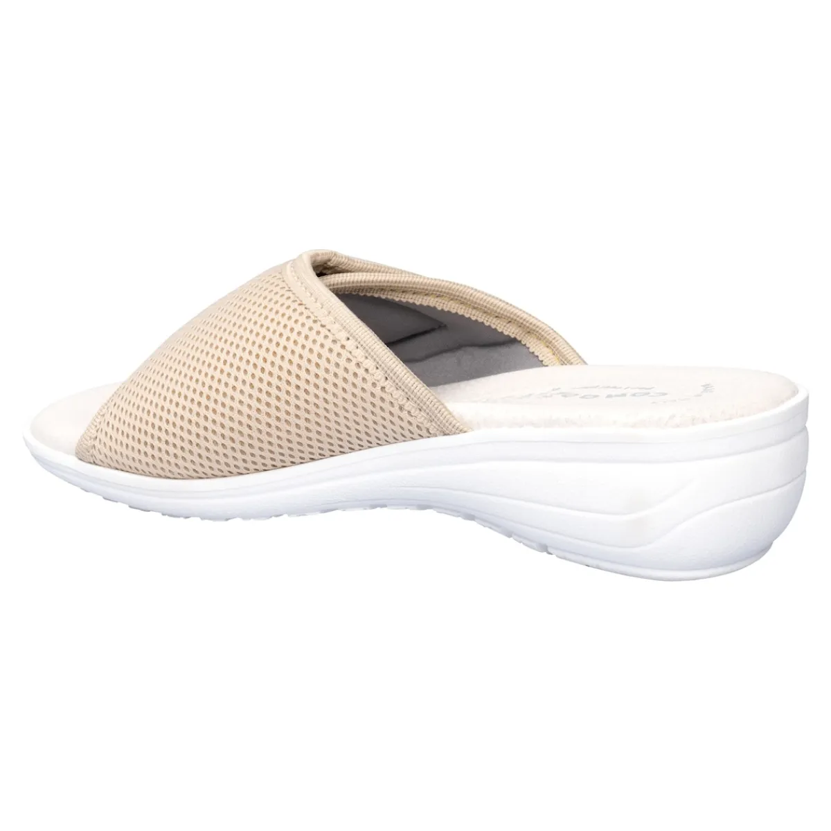 Damen Die moderne Hausfrau Damen-Pantolette „La Spezia“ beige