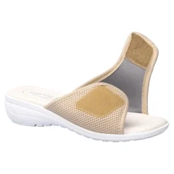 Damen Die moderne Hausfrau Damen-Pantolette „La Spezia“ beige