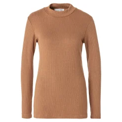Damen Die moderne Hausfrau Damen-Pullover, gerippt camel