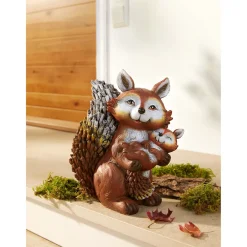 Die moderne Hausfrau Dekofigur "Fuchsmama mit Kind"