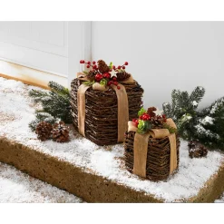 Die moderne Hausfrau Dekofigur "Geschenke-Set", 2 Stück