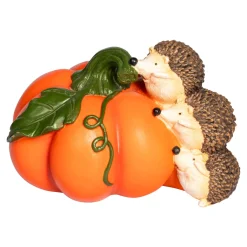 Die moderne Hausfrau Dekofigur "Igel auf dem Kürbis"