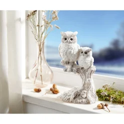 Die moderne Hausfrau Dekofigur „Schnee-Eulen“