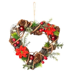 Die moderne Hausfrau Deko-Kranz in Herzform „Weihnachten“