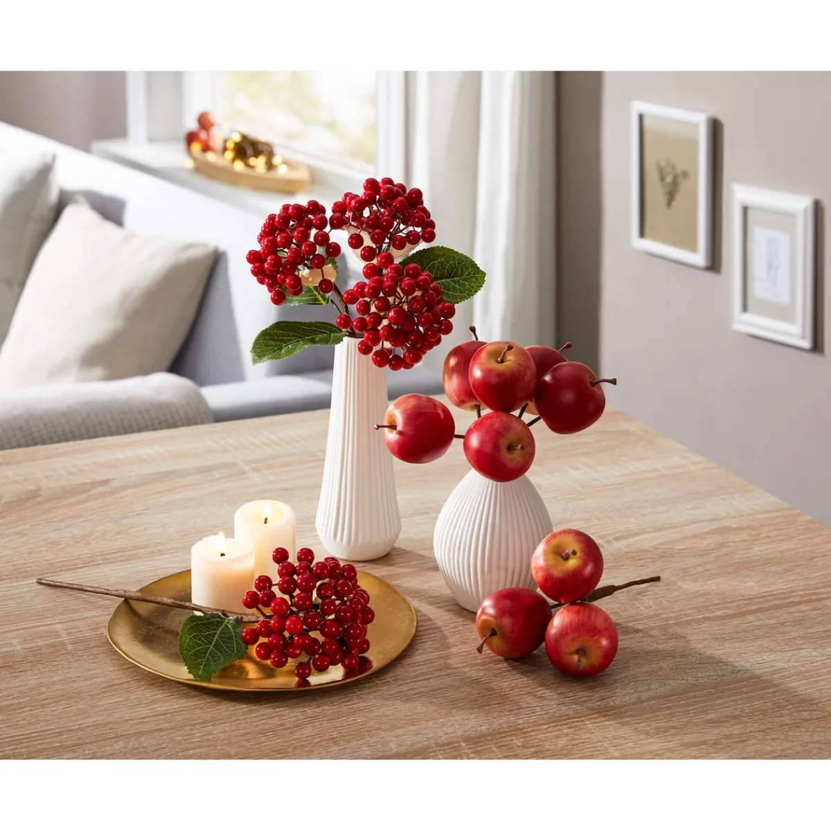 Die moderne Hausfrau Deko-Äpfel zum Stecken