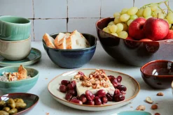 Die moderne Hausfrau Dessertteller Set, Steinzeug Cordelia Grün