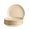 Die moderne Hausfrau Dessertteller Set, Steinzeug Cordelia Sand
