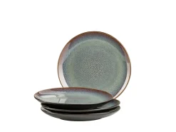 Die moderne Hausfrau Dessertteller-Set, Steinzeug Teona 4 x Dessertteller
