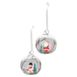 Die moderne Hausfrau 3D-Glaskugeln, 2 Stück