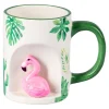 Die moderne Hausfrau 3D-Kaffeebecher „Flamingo“, 350 ml