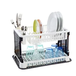 Die moderne Hausfrau Doppelstöckiges Abtropfgestell