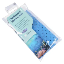 Die moderne Hausfrau Duschmatte blau