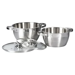 Die moderne Hausfrau Edelstahl-Topfset, 4-teilig