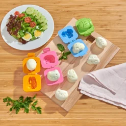 Die moderne Hausfrau Eierformer, 2 Stück Fisch & Auto