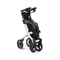 Die moderne Hausfrau Einkaufsrollator Rollz Flex mit Sitz und Tasche, faltbar Pebble White