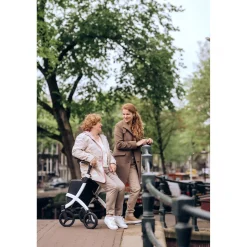 Die moderne Hausfrau Einkaufsrollator Rollz Flex mit Sitz und Tasche, faltbar Pebble White