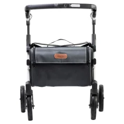 Die moderne Hausfrau Einkaufsrollator Rollz Flex mit Sitz und Tasche, faltbar Pebble White Small