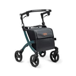 Die moderne Hausfrau Einkaufsrollator Rollz Flex mit Sitz und Tasche, faltbar Jungle Green