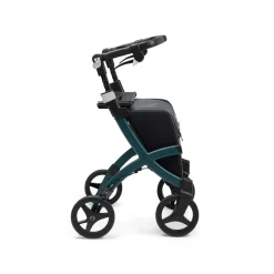 Die moderne Hausfrau Einkaufsrollator Rollz Flex mit Sitz und Tasche, faltbar Jungle Green