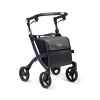 Die moderne Hausfrau Einkaufsrollator Rollz Flex mit Sitz und Tasche, faltbar Dark Purple