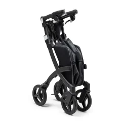 Die moderne Hausfrau Einkaufsrollator Rollz Flex mit Sitz und Tasche, faltbar Matt Black