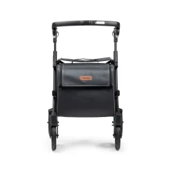 Die moderne Hausfrau Einkaufsrollator Rollz Flex mit Sitz und Tasche, faltbar Matt Black