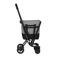Die moderne Hausfrau Einkaufstrolley EASY GO Fresh grau-schwarz