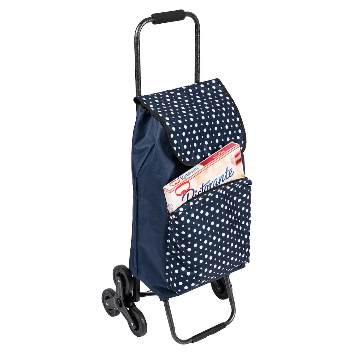 Die moderne Hausfrau Einkaufstrolley „Treppensteiger Punkte“ 2.0