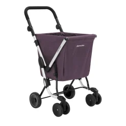 Die moderne Hausfrau Einkaufstrolley "We Go Basic" violett
