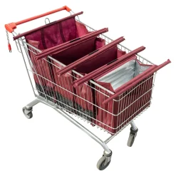 Damen Die moderne Hausfrau Einkaufswagentasche, faltbar, 4 Stück