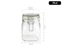 Die moderne Hausfrau Einmachglas mit Deckel, 75 cl GOTHIKA