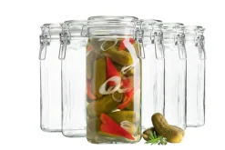 Die moderne Hausfrau Einmachglas mit Deckel, 1,45 l GOTHIKA 6 x Einmachglas