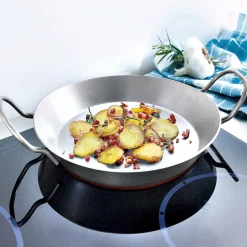 Die moderne Hausfrau Eisenpfanne mit zwei Griffen Ø24 cm - Ø 24 cm