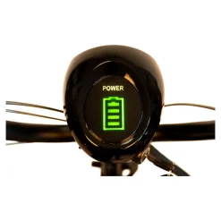 Die moderne Hausfrau Elektroroller AT52317 mit Tasche & Korb blau