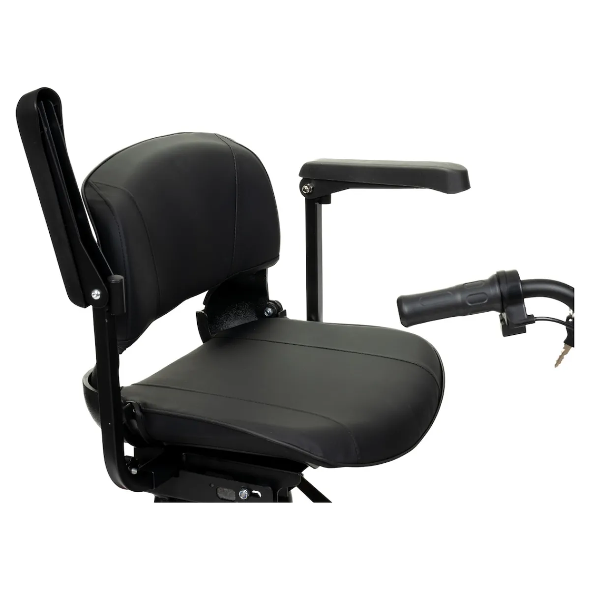 Die moderne Hausfrau Elektroroller AT52317 mit Tasche & Korb rot