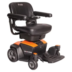 Die moderne Hausfrau Elektrorollstuhl M35+ mit Staufächern, 6 km/h orange