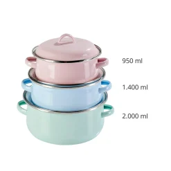 Die moderne Hausfrau Emailletopf-Set 