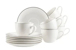 Die moderne Hausfrau Espressotassen-Set, Porzellan Felise