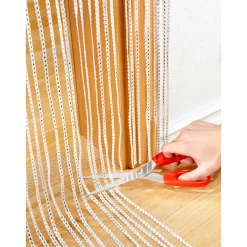 Die moderne Hausfrau Fadenvorhang silber