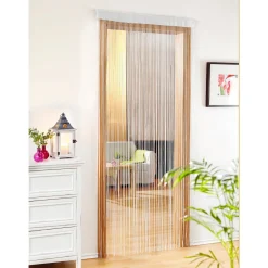 Die moderne Hausfrau Fadenvorhang silber