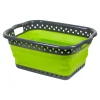 Die moderne Hausfrau Faltbarer Wäschekorb "Trend" grün