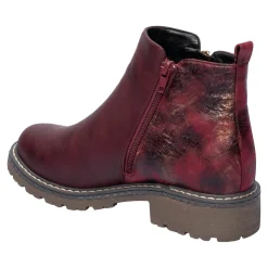 Damen Die moderne Hausfrau Fashion-Stiefelette „Miriam“ bordeaux