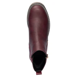 Damen Die moderne Hausfrau Fashion-Stiefelette „Miriam“ bordeaux
