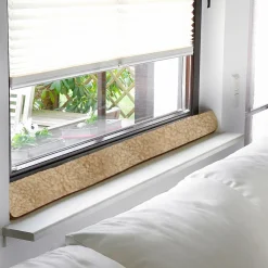 Die moderne Hausfrau Fenster-Zugluftstopper hellbraun